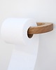 dodatki - łazienka - różne Dębowy uchwyt na papier toaletowy samoprzylepny 1
