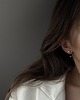 kolczyki swarovski Złote kolczyki Swarovski kuleczki z białymi perłami 7