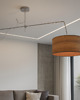 lampy wiszące Regulowana lampa sufitowa na wysięgniku do kuchni RIO ECO 1