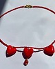 chokery Choker z agatem i serduszkami 1