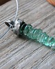 wisiory Zielone spirale - naszyjnik 1