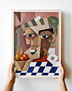 plakaty Plakat Portret mężczyzny kubizm impresjonizm a la Picasso 2