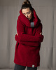 swetry damskie  Sweter Boucle Czerwony 2