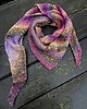 szale damskie Nakrapiana różami / asymetryczna chustka 1