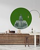tapety i naklejki ścienne Mural DOTS Kusonoki ZIELONY-  okrągła dekoracja ścienna 2
