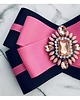 broszki Brosza  Pink  z  różowymi kryształkami  NEW 6
