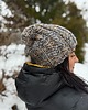 czapki damskie Kolorowa duża czapka beanie z wełną i alpaką 2