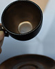 filiżanki Filiżanka ceramiczna espresso Ciemne Złoto i Srebro 3