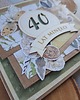 kartki scrapbooking Kobieca kartka na 40-stkę/40-ste urodziny 2