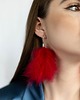 kolczyki z piórami Kolczyki z piór crimson 1