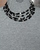 korale Długi naszyjnik Boho z onyksem i bali oryginalny prezent handmade 5