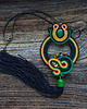 wisiory Etniczny naszyjnik Soutache 7