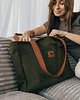 torby na ramię Torba NA LAPTOP z nubuku w kolorze khaki z rączkami rudy brąz 3