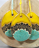 ozdoby wielkanocne 3 Ceramiczne jaja wielkanocne - ozdoby wiszące 6
