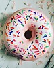 poduszki z grafiką Poduszka gigantyczny Donut pączek z posypką  XXL 1