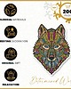 puzzle dla dzieci DREWNIANE PUZZLE ZE SKLEJKI DLA DOROSŁYCH WILK 200 4