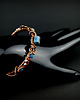 bransoletki wire wrapping Ozdobna bransoleta mankietowa z apatytem 7