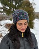 czapki damskie Kolorowa duża czapka beanie z wełną i alpaką 1