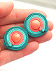 kolczyki soutache Pastelowe lato - mini 2 2