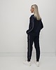 komplety damskie Sabela minimalistyczny komplet z lamówkami - Navy 2