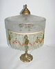 lampy stołowe Lampa stołowa Art Deco, lata 50.  Mosiądz i szkło  Vintage  2x E27 1
