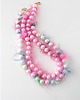 naszyjniki - inne Naszyjnik PINK PUFFY PEARLS 5