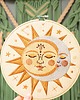 Ozdoby na ścianę Słońce i księżyc, light, haft w tamborku 20 cm 5