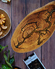 patery i talerze Akacjowa deska do serowania - Epoxy Resin Lichtenberg 3
