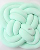 poduszki supły FLOWER KNOT PILLOW=rozeta=yellow=miętowy 1