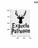 naklejki ścienne do pokoju dziecka Naklejka EXPECTO PATRONUM Harry Potter 3