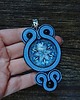 wisiory Niebieski wisior soutache z mandalą 5