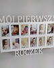 ramki na zdjęcia Ramka na zdjęcia z napisem MÓJ PIERWSZY ROCZEK 12 zdjęć  10x15 1