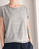t-shirt damskie Srebrny alchemic  na średnioszarym melanżu Oversize 1