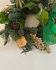 wianki bożonarodzeniowe Wianek zieleń i złoto naturalny 3