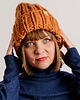 czapki damskie Zimowa czapka z wełny peruwiańskiej PERUVIAN WOOLY dynia 4