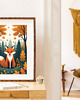 grafiki i ilustracje PLAKAT leśny jesienna ilustracja lis pokój dziecka 1