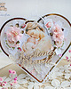 kartki scrapbooking Kartka serce dla Mamy, prezent na Dzień Matki "Heart" GOTOWA 2