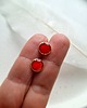 kolczyki - inne Mini akwarelki kolczyki 8mm 1