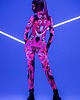 kombinezony damskie Rave Neon Flowers Illumination - Kombinezon z efektem UV 5