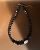 chokery Choker z czarnego sardonyksu i perły 1