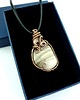 wisiory Krzemień pasiasty wisiorek wire wrapping 1