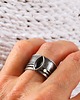 pierścionki srebrne Pierścionek Onyks, złoto 4
