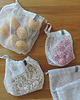 kuchnia - różne Zestaw woreczków z firanki (zero waste) 2