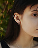 kolczyki srebrne Kolczyki srebrne ONE EDGE flexed / satin SILVER earrings 4