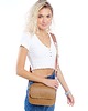 torby na ramię Torebka skórzana crossbody - kolor rudy (7102) 5