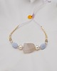 bransoletki z kamieni naturalnych Bransoletka Harmonia Agat Perła Chalcedon 3