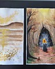 grafiki i ilustracje PROMOCJA! Obraz Akwarela Metaliczna A3 Czarodziejka 30x42 Magia Czary 5