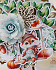 kartki scrapbooking Kartka urodzinowa dla dziecka, drzewko z liskiem GOTOWA 2