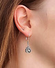 kolczyki wire wrapping Srebrne w siateczce - kolczyki (lub klipsy) 3