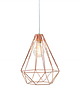 lampy wiszące Lampa wisząca Cage miedź loft 41cm 4